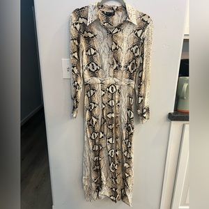 Topshop snake print dress